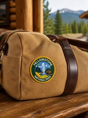 Yellowstone National Park Patch Embroidered Old Faithful Geyser iron On